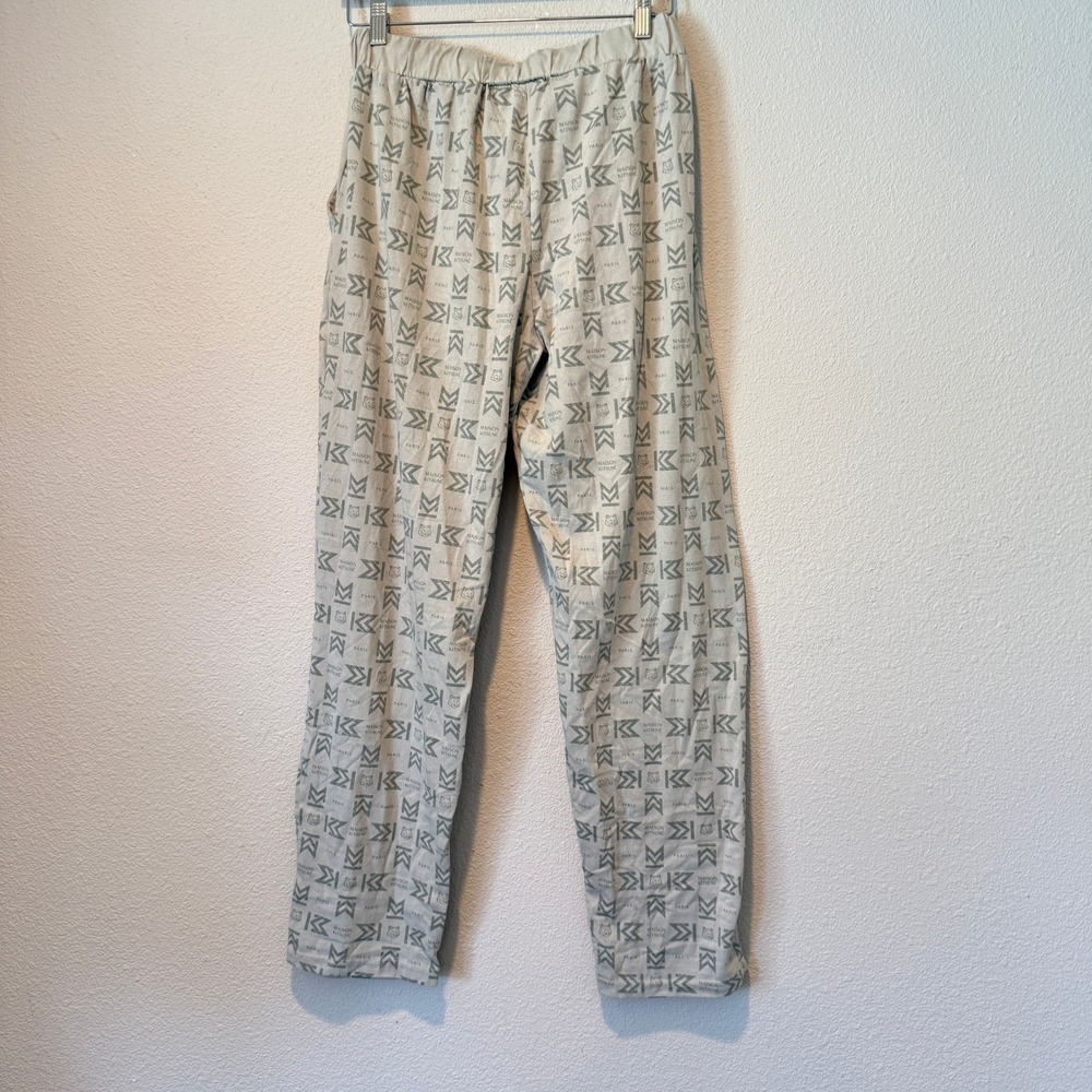 Maison Kitsune Paris for EVA Air Men Monogram Pajama Pants Grey Large - Picture 4 of 4